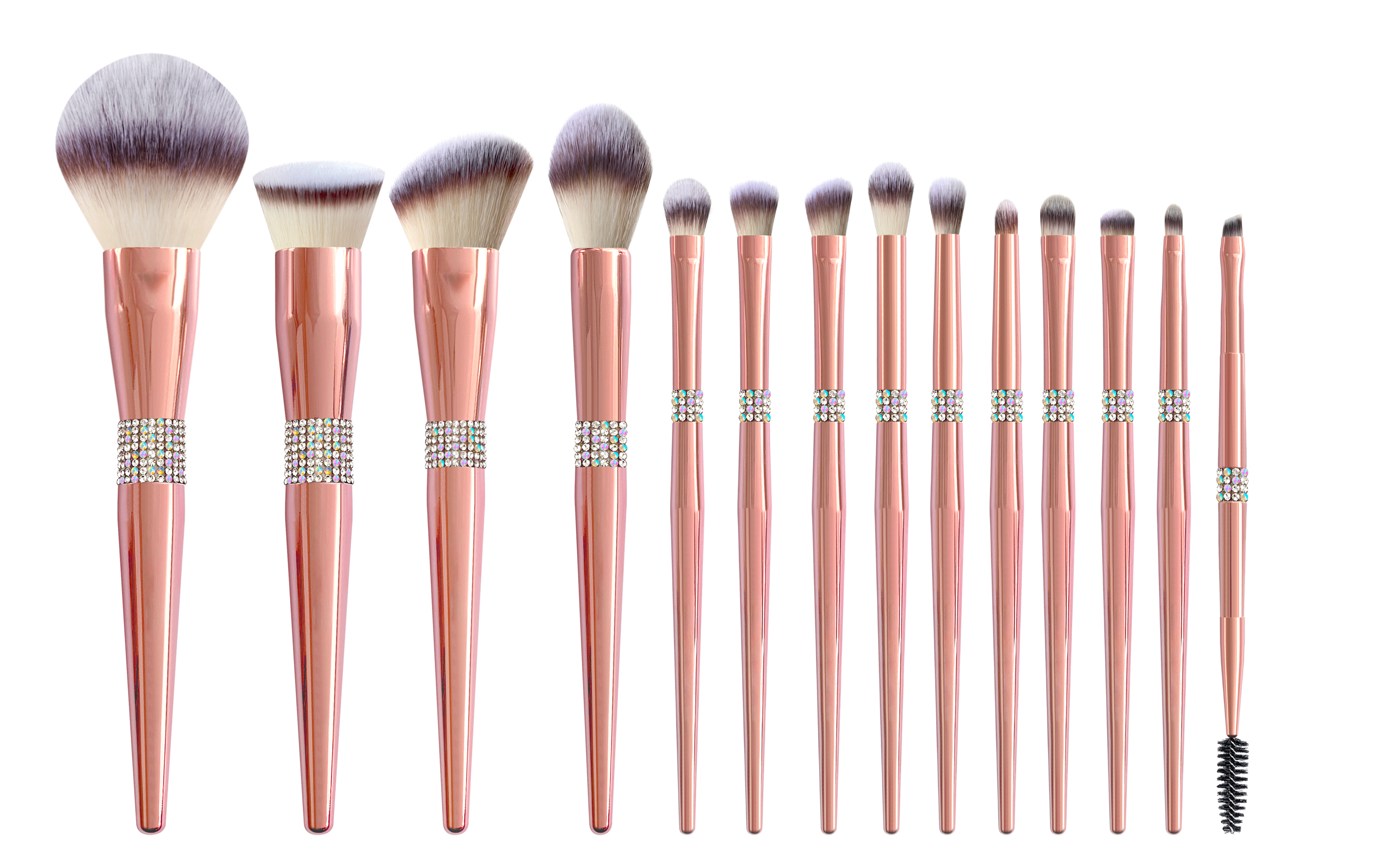 12pcs or rose sans logo, sac en plastique transparent