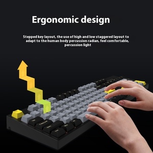 Teclado mecánico con cable personalizado de 104 teclas, alto valor de color, eje óptico, funciones de juego de deportes electrónicos para computadora de escritorio y oficina - Product Image 4