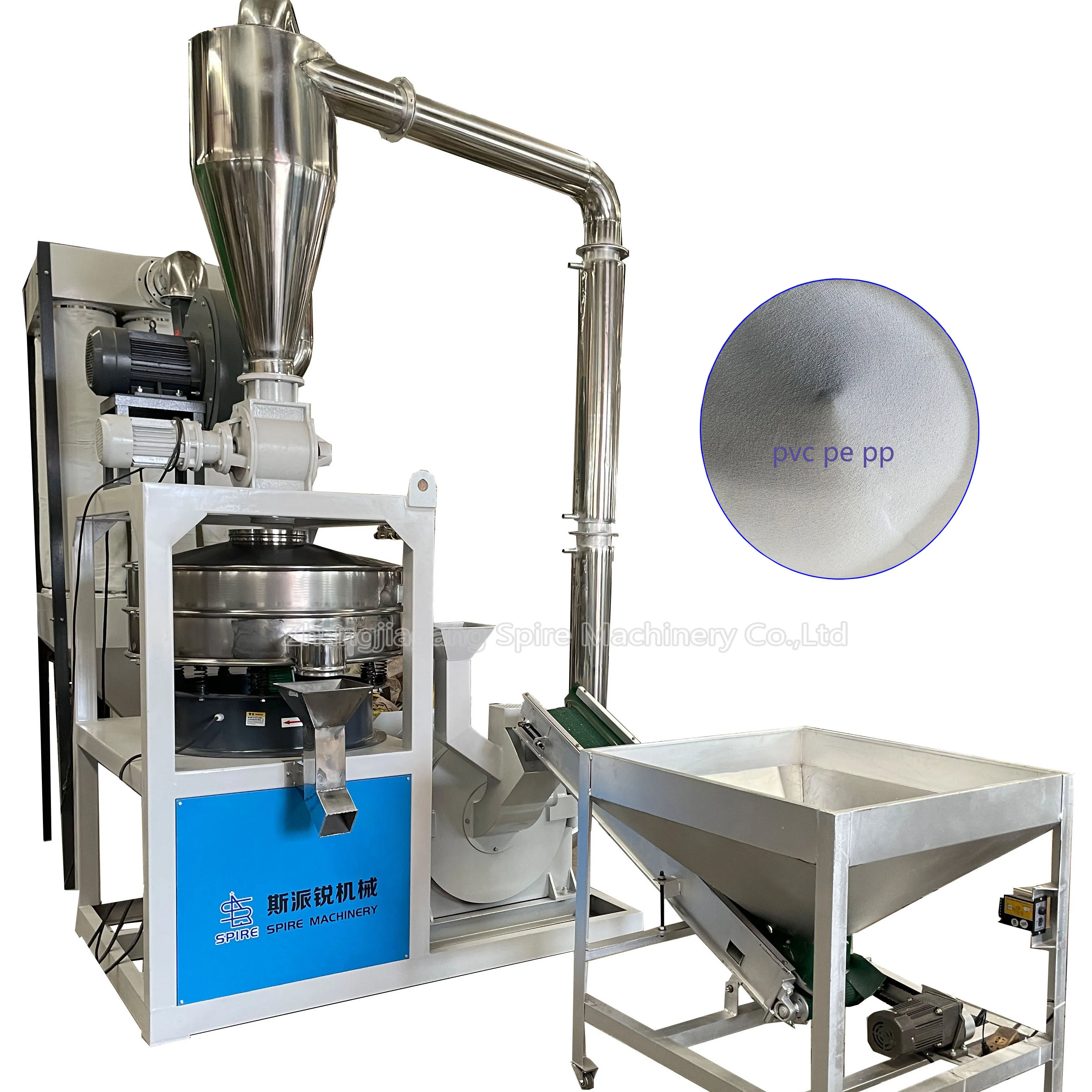 Máquina de fresado de plástico, pulverizador de PVC duradero y de alta calidad, venta al por mayor China