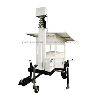Remolque de cámara de seguridad portátil con generador de energía solar 24/7 Sistema de monitoreo de vigilancia - Product Image 4