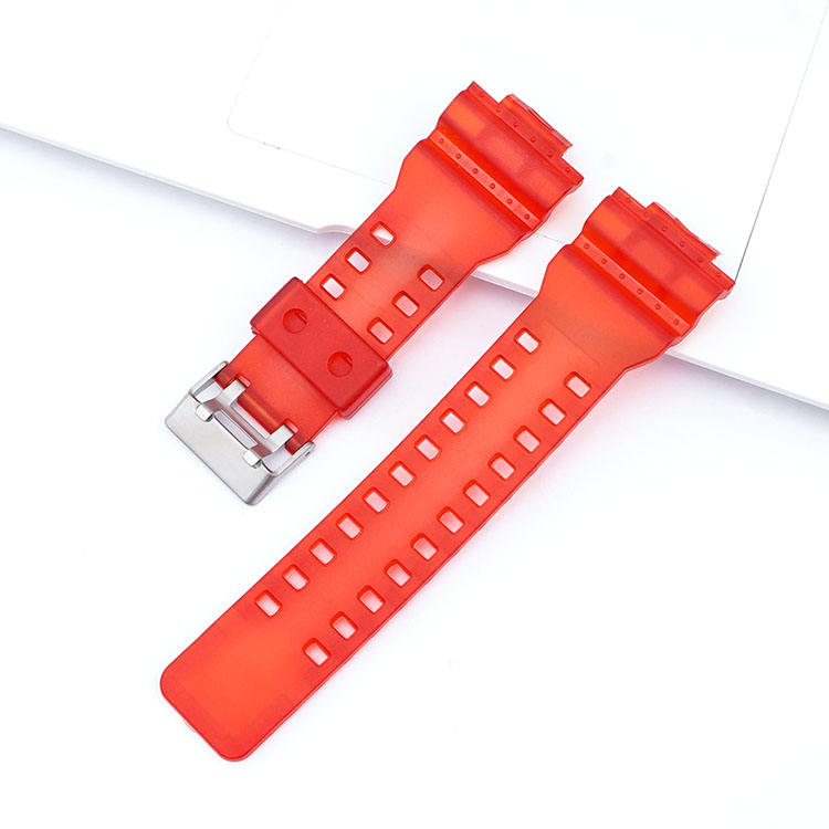 frosted translucent Red