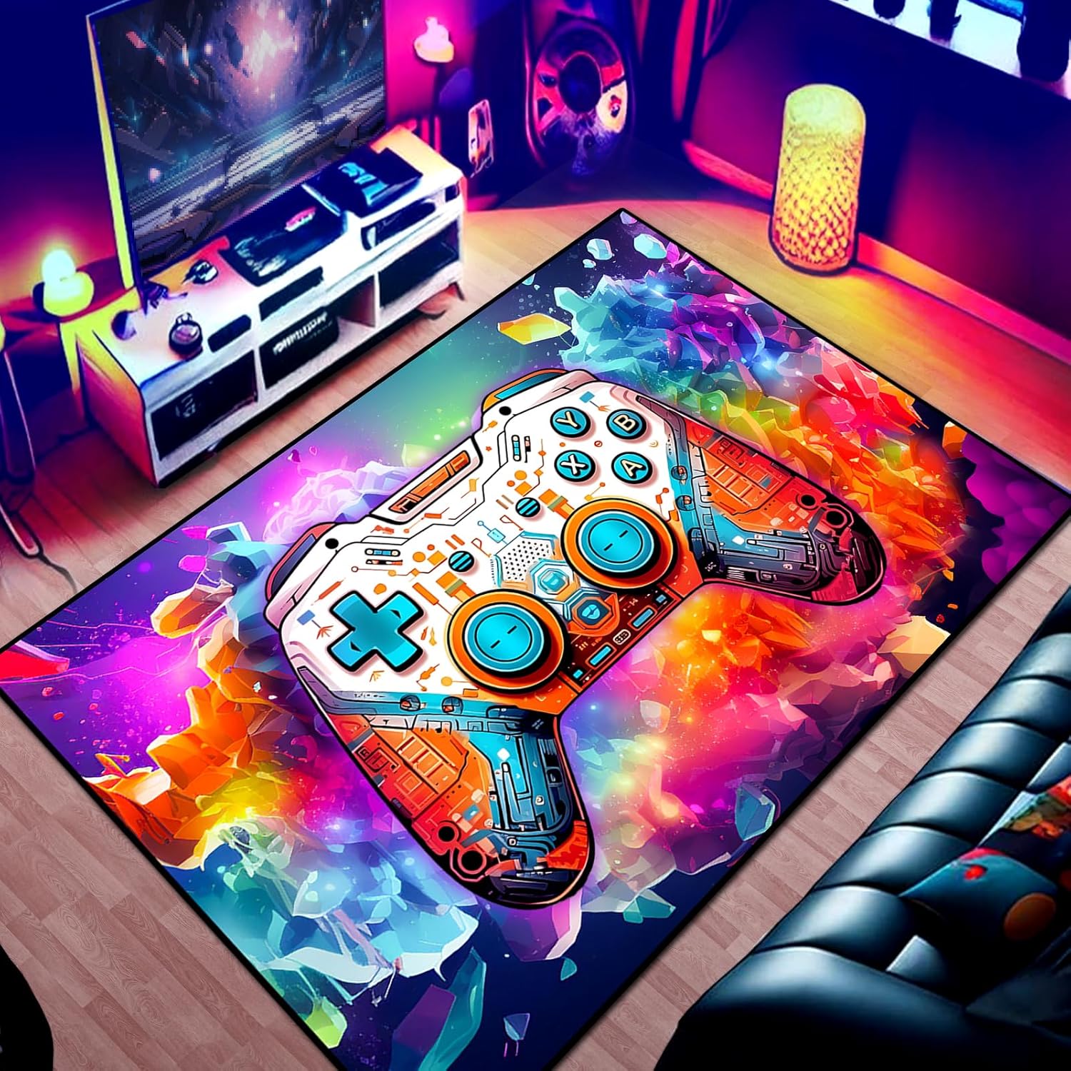 Manette de jeu colorée et cool