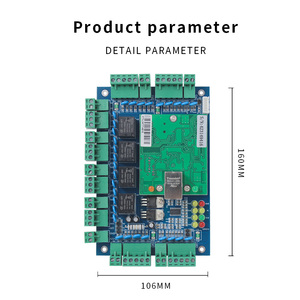 Kostenlose SDK-Software TCP/IP 4 Türen Wiegand 26 Access Control Board Netzwerk zugriffs bedienfeld