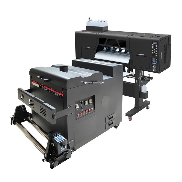 Impresora A2 DTF, máquina de impresión de transferencia i3200 xp600 con máquina de agitación de polvo, impresora DTF para camiseta