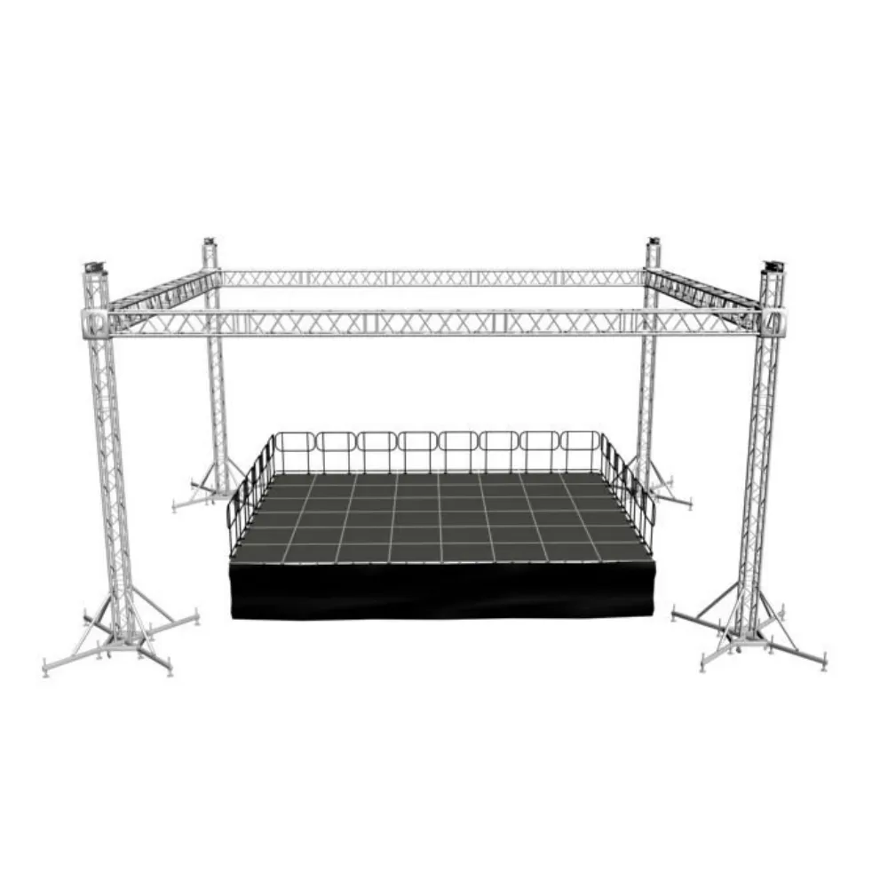 Global besar acara konser panggung aluminium pencahayaan sistem truss atap desain spigot panggung konser truss dengan sistem atap truss