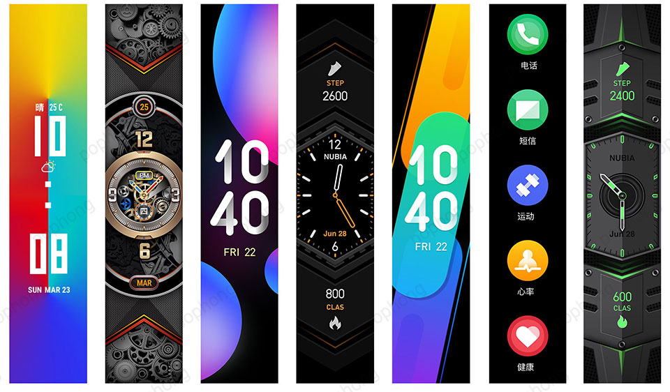 Nubia Smart Watch Phone Foldable Flexible Display Snapdragon 8909W 8GB ROM 4.01 Inch OLED Message Reminder e-sim Calling