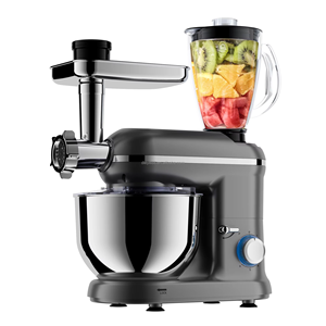 Profesyonel 5 1 elektrik mutfak standı mikser çok fonksiyonlu kek Blender ve pişirme için karıştırma kase ile kıyma - Product Image 2