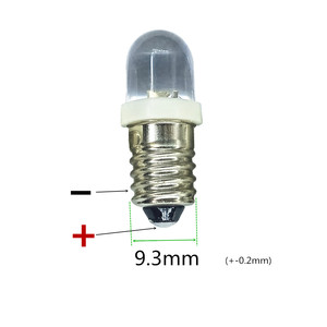 E10LED電球懐中電灯電球DC4.5V E10 3V LED E10 4.5V LED電球E106V青色LED DC4.5V E1012Vインジケーター電球18V E10 24V - Product Image 2