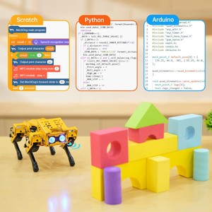 Hiwonder MechDog Open Source AI Robot Dog mit ESP32-Controller, Corel ess Servos Support Scratch, Arduino und Python