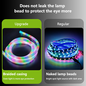 แถบไฟ LED นีออนลาย WS2812 reticulate 50ดวง /m 360องศาผ้า IP67อัจฉริยะ RGB แอดเดรสมีความยืดหยุ่นทำจาก DC5V พีซี - Product Image 5