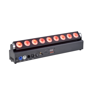 DJ KTV用9*18W RGBWA + 紫外6in1发光二极管电池洗墙灯DMX512控制光束效应激光源