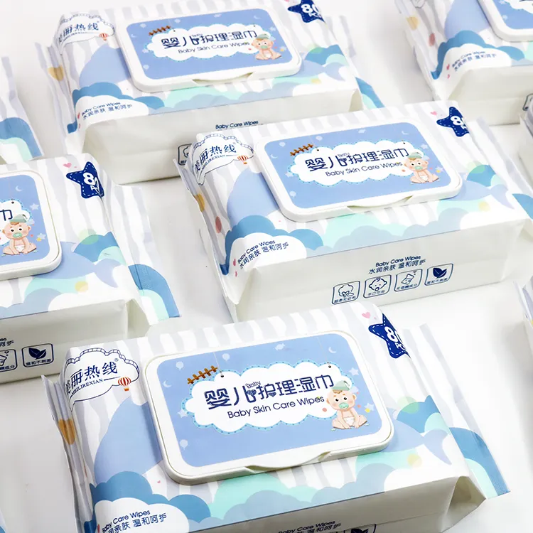 Manufacturer Private Label Oem Sterilized Baby Face Wet Wipes Organic Wet Tissue