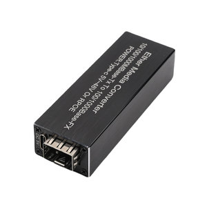 Micro Mini Tamaño 10 100 1000BASE-T a 100 1000BASE-X SFP Convertidor de medios de fibra 5V Entrada USB tipo C o alimentado por PoE - Product Image 2