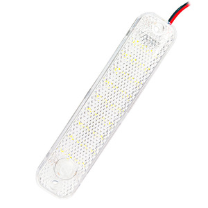 4 पंक्ति 36 बीड हाई लाइट वाली कार इंटीरियर लाइट के साथ बड़े स्विच 12 वी 85 वी अल्ट्रा पतली मिनी रीडिंग लैंप - Product Image 4