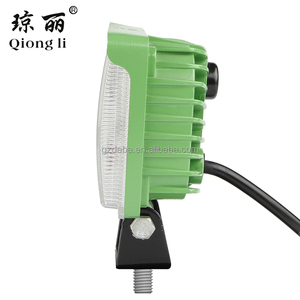 Qiong Li High Quality <strong>LED</strong> Head Lamp Waterproof IP67 SUVs Mining Truck Engineering Vehicle <strong>LED</strong> Work Light 12W Green Base - Product Image 6