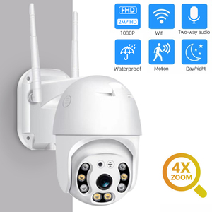 Sistema de cámara de seguridad inalámbrico 1080p Domo infrarrojo Sur cámara de vigilancia WIFI Monitor inteligente intercomunicador de Voz bidireccional rotación PTZ - Product Image 5