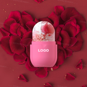 Penjualan terlaris 2025 ukuran Mini silikon pendingin Kecantikan es pijat wajah <span class=keywords><strong>Logo</strong></span> kustom rol es perawatan wajah rol dunia es - Product Image 1