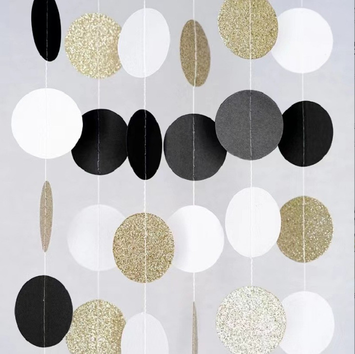 colorful Black, White, and Gold Glitter