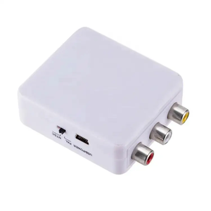 1080P迷你VGA至影音复合转换器适配器VGA2AV视频音频转换器，用于监视器投影仪机顶盒DVD - Product Image 4