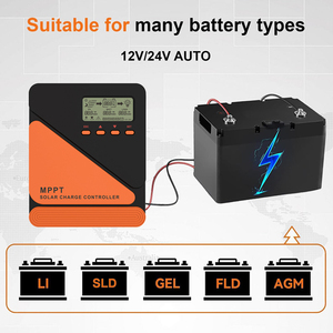Factory MPPT <strong>PWM</strong> <strong>10A</strong> 20A <strong>30A</strong> Solar <strong>Controller</strong> 12V/24V Auto for Solar System Compatible With AGM Gel Flooded Lithium - Product Image 2
