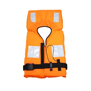 ISO 150N سترة حياة بحرية تجارية مخصصة ، ألواح عاكسة عالية اللون للكبار من نوع البرتقالي للركوب - Product Image 1