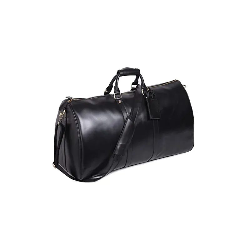 Reisetasche für Männer Frauen Echtes Leder Overnight Weekender Bag Vintage Gepäck Handgepäck im Flugzeug Große Retro Unisex