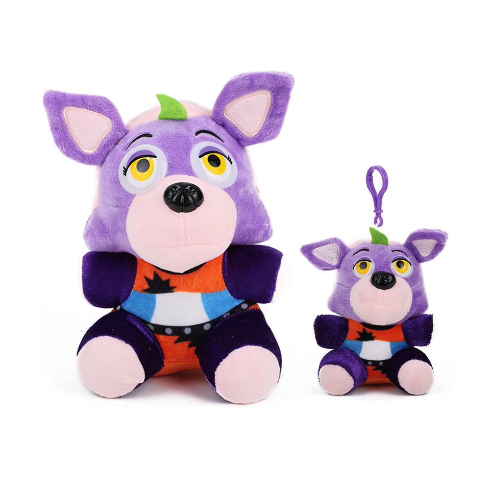 Porte-clés renard violet