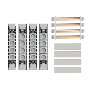 แถบไฟ LED RGB 2812โปรแกรมได้4ชิ้น5V สำหรับ RC FPV Quadcopter Drone Frame Lighting - Product Image 5