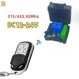 Set vendita 433MHz universale 12V/24V codice di apprendimento telecomando 10A Max corrente codice fisso duplicatore chiave per cancello porta Garage