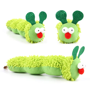 Venta al por mayor Juguete interactivo para mascotas Forma de oruga Juguetes para gatos de peluche con hierba gatera - Product Image 6