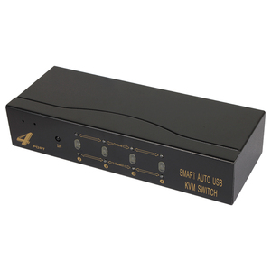 VCOMデスクトップコンピュータKVM VGAスイッチ4コンピュータ1モニターHotkey Irリモコン付き - Product Image 2