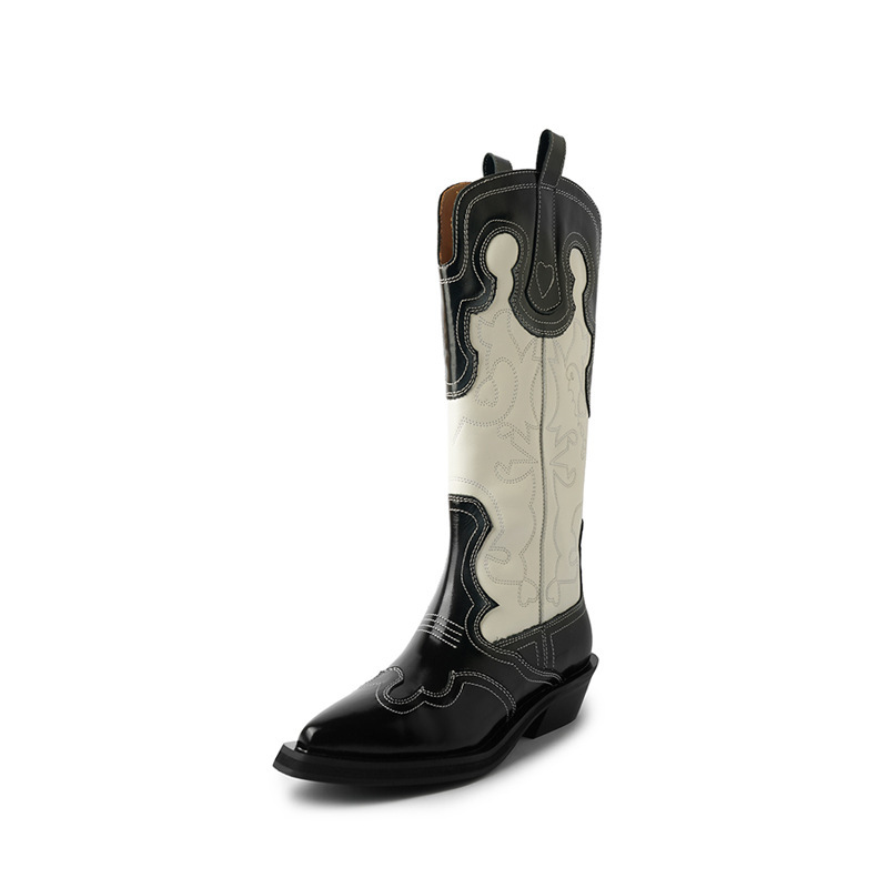 Velours haut noir et blanc