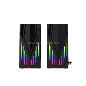 Shinedee Professional Audio 2-Way Powered RGB LED Desktop <strong>Speaker</strong> Christmas Home Theatre Subwoofer for <strong>Computer</strong> Gaming Home <strong>Use</strong> - Product Image 2