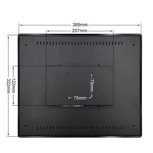 Monitor LCD industrial VGA de 17 pulgadas Bolinia con monitor LCD de pantalla táctil integrada táctil capacitiva a prueba de agua - Product Image 4