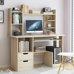 Hot Selling Simple Open Storage Study <strong>Computer</strong> Desk with Bookshelf Quick <strong>Install</strong> for Bedroom - Product Image 4