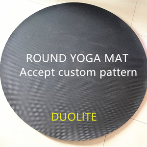 Custom Logo Exercise Premium Extra Thick, Ultra Comfortable, Non Slip,Meditation <strong>Pro</strong> Large Round Yoga <strong>Mat</strong> - Product Image 2