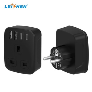 Châu Âu để UK cắm Adapter <span class=keywords><strong>unidapt</strong></span> adapter 4 USB tường sạc du lịch cắm điện Adapter EU để anh có thể gập lại cắm - Product Image 6