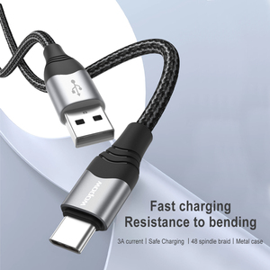 トレンド製品2024新着ブラックUSBタイプCコード電源オフ電子機器用急速充電データケーブル保護 - Product Image 3