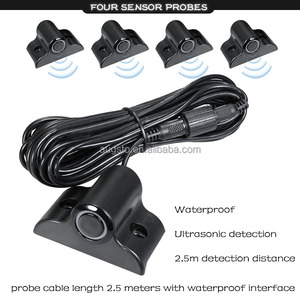 2.5M Distance Detection Ultrasonic Car <strong>Reverse</strong> Parking <strong>Sensor</strong> Kit With <strong>4</strong> Cameras LED Display Buzzer Radar for Cars Trucks