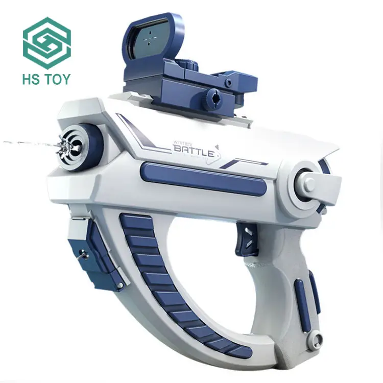 HS Summer Beach Outdoor Party Gun Automatic Space Electric Water Gun Glock Pistol With USB