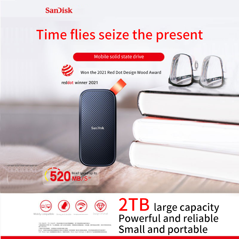 SanDisk E30 1TB ポータブルSSD Type-C 新品未開封 Sandisk E30 Portable SSD 1TB - Fast & Reliable Storage