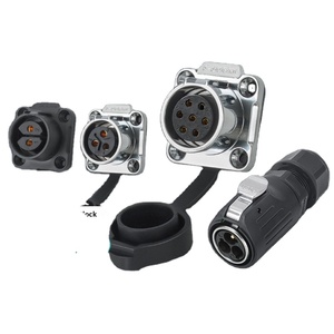 WZOODQ Industrial <strong>Plug</strong> Ip68 Power Connector Plastic and Metal LP20 2 3 4 5 7 8 9 Pin Male Female Led Waterproof Wire Connector - Product Image 1