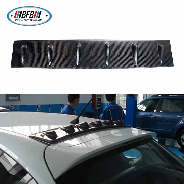 Aile de fenêtre de becquet de toit arrière en Fiber de carbone BFB pour Subaru Impreza Top Wing 10e générations