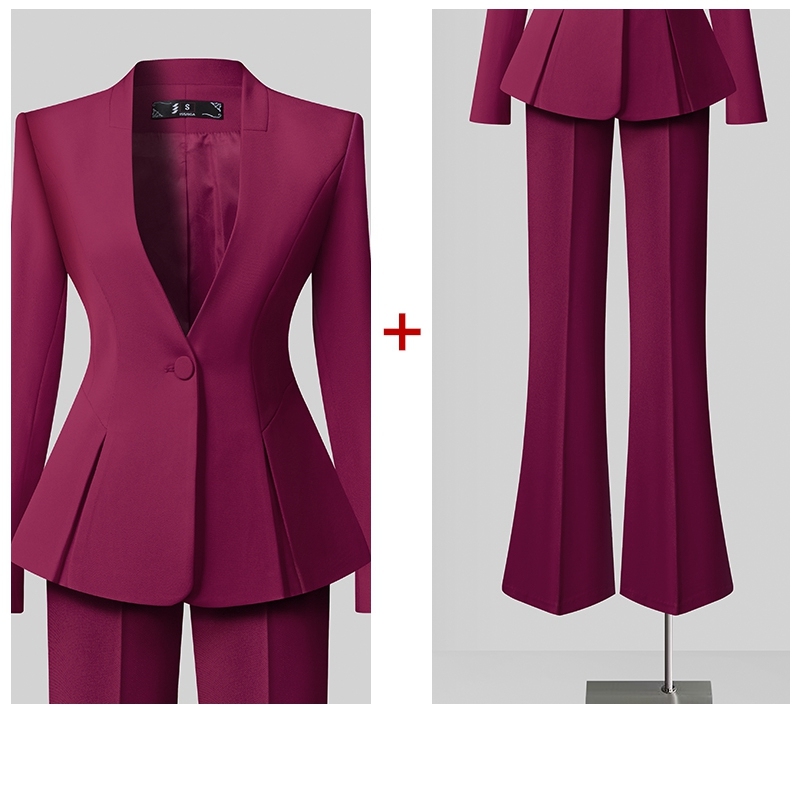 Vin rouge (costume + pantalon micro évasé)