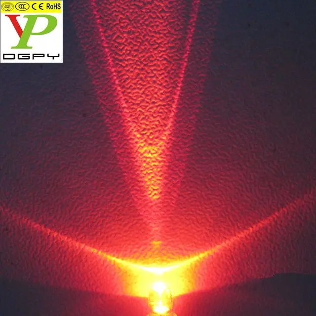 3mm/5mm Red LED 660nm/730nm far red led/deep red led ( CE & RoHS Compliant )