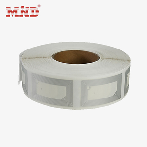 Programlanabilir büyük boy özel Logo Hf 13.56MHz su geçirmez 14443 bir protokol ıslak kakma beyaz etiket/etiket/etiketler - Product Image 4