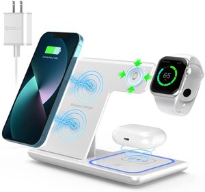 3 in 1 kablosuz hızlı şarj istasyonu şarj güvenlik koruma için iPhone 13/13 Pro max/12/12 Pro max/11/11 Pro max/X/XS - Product Image 6