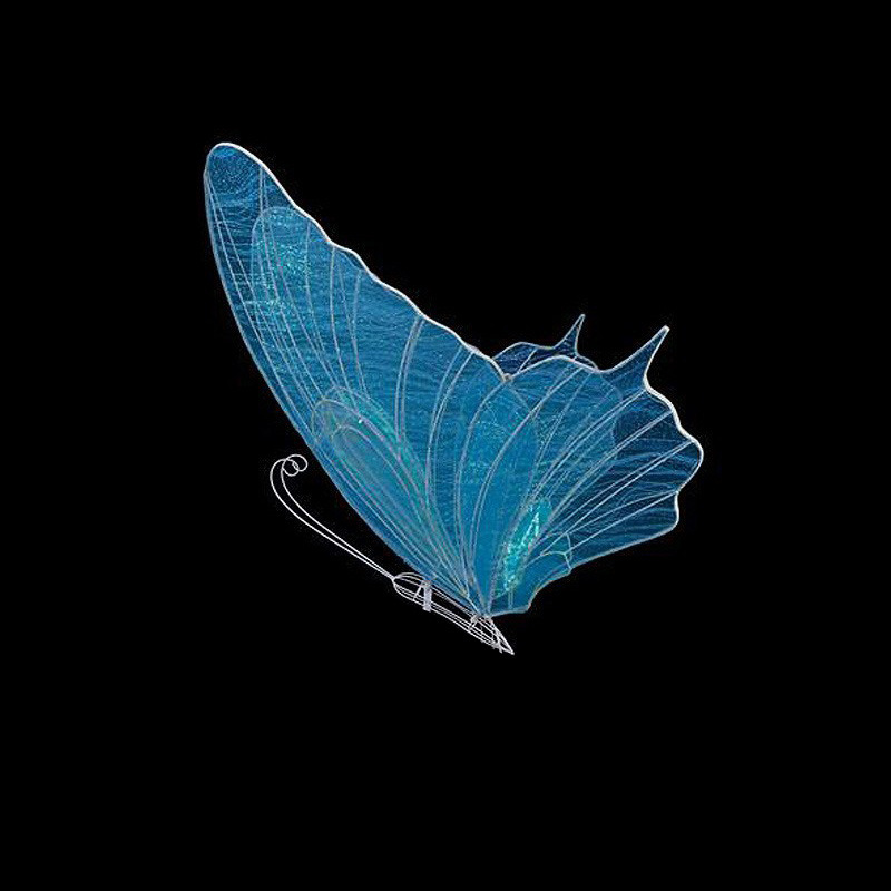 Guía de la carretera de la mariposa de los sueños (tela azul Lau)