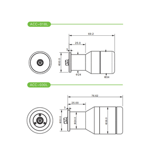 Sense ACC-055L Multicolor <strong>Linear</strong> CMOS Laser <strong>Displacement</strong> <strong>Sensor</strong> Confocal <strong>Linear</strong> <strong>Encoder</strong> for Angle and <strong>Linear</strong> Position Measuring - Product Image 3