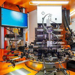 2 вида цветов CNC автомобильный сервопривод цилиндрическая стеклянная бутылка контейнер крем косметическая бутылка трафаретная печатная машина - Product Image 2